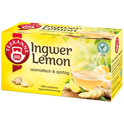 Artikelbild für TEEKANNE Ingwer Lemon Tee 20 Portionen, Artikelnummer 563314