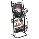 Artikelbild 1 für HAKU Möbel Zeitungsständer 19594 schwarz Metall, DIN A4, Artikelnummer 136673