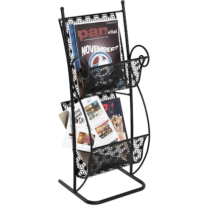 Artikelbild für HAKU Möbel Zeitungsständer 19594 schwarz Metall, DIN A4, Artikelnummer 136673