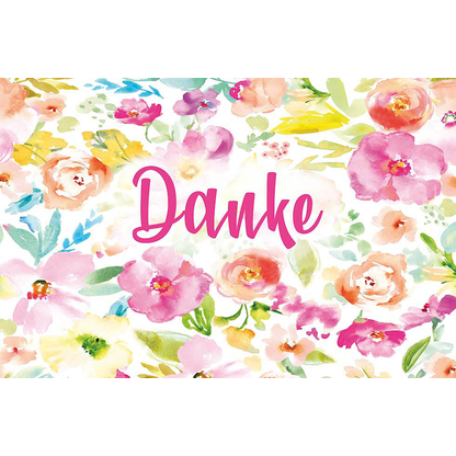 Artikelbild 2 für LUMA Dankeskarte Blumenrand LU2365 DIN B6, 1 St., Artikelnummer 798227