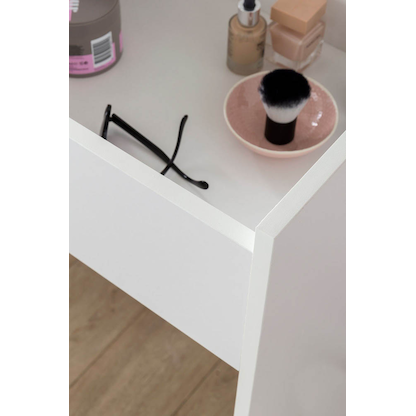 Artikelbild 11 für WOHNLING Schminktisch rechteckig Melamin, Spanplatte weiß 60,0 x 40,0 x 81,0/120,0 cm, 1 St., Artikelnummer 907354