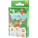Artikelbild 1 für WUNDmed® Pflaster Happy Friends 02-117 bunt 3,8 x 3,8 cm, 10 St., Artikelnummer 471579