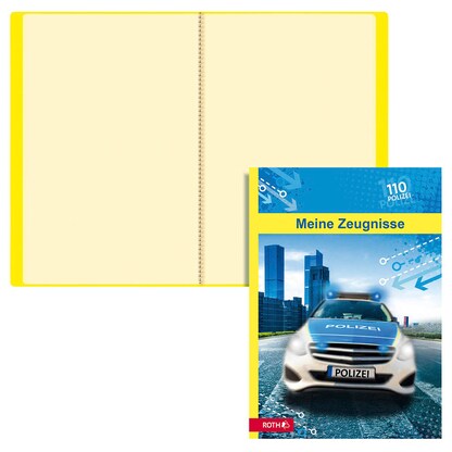 Artikelbild für ROTH Zeugnismappe DIN A4, 10 Hüllen Polizei 110, 1 St., Artikelnummer 581209