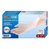 Artikelbild 1 für HYGOSTAR unisex Einmalhandschuhe SAFE SUPER STRETCH weiß Größe S, 100 St., Artikelnummer 291068