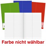 Artikelbild 1 für BRUNNEN Vokabelheft grün, rot oder blau Lineatur 53 liniert DIN A5 ohne Rand, 32 Blatt, 1 St., Artikelnummer 775447