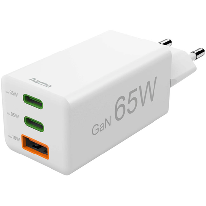 Artikelbild für hama GaN-Ladeadapter weiß, 65 Watt, Artikelnummer 280689