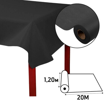 Artikelbild 2 für PROnappe Tischdecke schwarz 1,2 x 20,0 m, 4 Rollen, Artikelnummer 388907