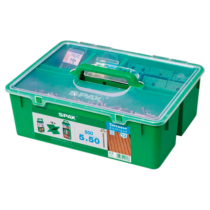 Artikelbild 5 für SPAX® Terrassenschrauben-Sortiment GREEN BOX Terrasse 5x50 mm 5000009010009 5 mm x 50 mm, Artikelnummer 397863