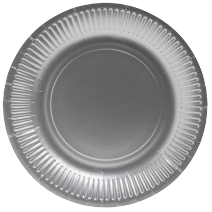 Artikelbild für PROnappe Pappteller silber Ø 23,0 cm, 10 St., Artikelnummer 345839