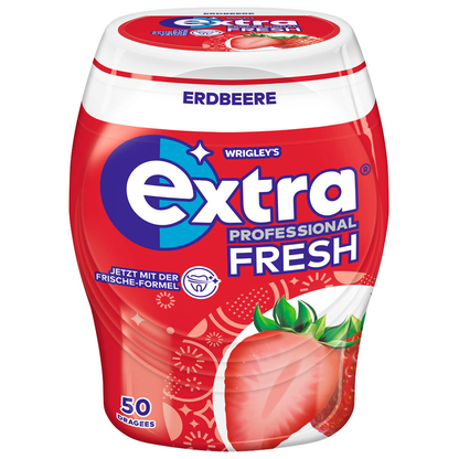 Artikelbild für extra® PROFESSIONAL FRESH ERDBEERE Kaugummis 50 Dragees, Artikelnummer 473072
