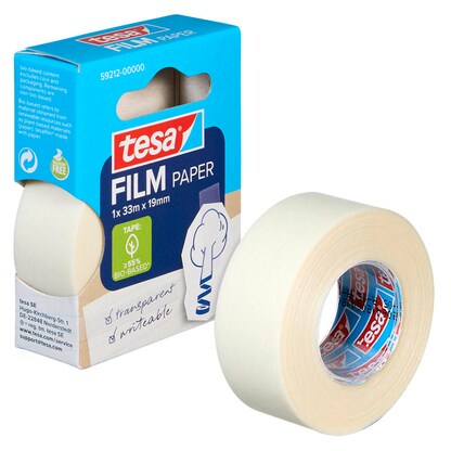 Artikelbild für tesa PAPER Klebefilm transparent 19,0 mm x 33,0 m 1 St., Artikelnummer 518299