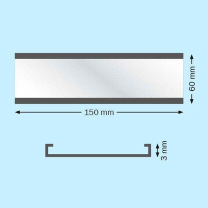 Artikelbild 3 für SPRINTIS Etikettenhalter magnetisch schwarz 15,0 x 6,0 cm, 100 St., Artikelnummer 730889