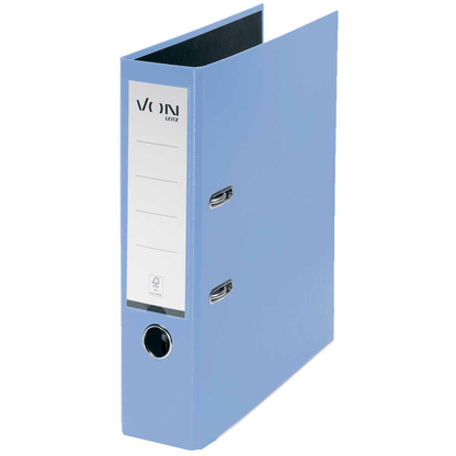 Artikelbild für VON LEITZ Ordner hellblau Karton 8,0 cm DIN A4, 1 St., Artikelnummer 669939