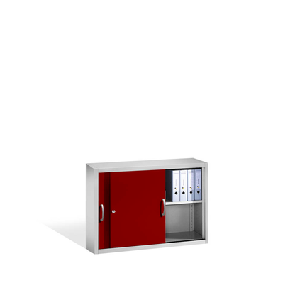 Artikelbild 5 für CP Aufsatz-Schiebetürenschrank C 2000 Acurado, 2045-00 S10092 lichtgrau, rubinrot 1 Fachboden 120,0 x 40,0 x 79,0 cm, Artikelnummer 414771
