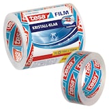 Artikelbild 1 für tesa KRISTALL-KLAR Klebefilm transparent 15,0 mm x 10,0 m 3 Rollen, Artikelnummer 812008