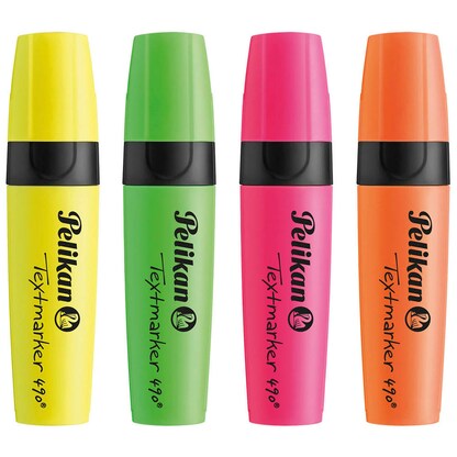 Artikelbild für Pelikan 490 Textmarker farbsortiert, 4 St., Artikelnummer 444024