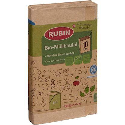 Artikelbild 3 für RUBIN Biomüllbeutel 10,0 l braun, 10 St., Artikelnummer 212831