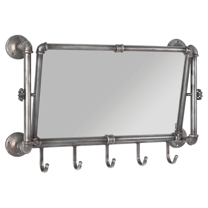 Artikelbild für HAKU Möbel Wandgarderobe 13815 anthrazit Metall 5 Haken 75,0 x 45,0 cm, Artikelnummer 550964