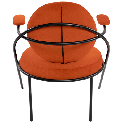 Artikelbild 5 für meet powered by PAPERFLOW Sessel SATURNE rost schwarz Kunstleder 70,0 x 73,0 x 88,0 cm, 2 St., Artikelnummer 231029