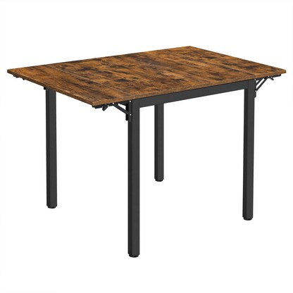 Artikelbild für VASAGLE Esstisch braun rechteckig, 4-Fuß-Gestell schwarz, 76,0 / 98,0 / 120,0 x 78,0 x 75,0 cm, Artikelnummer 289631