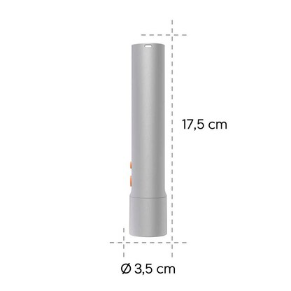 Artikelbild 5 für hama FL250 LED Taschenlampe silber 17,5 cm, 1 St., Artikelnummer 777009