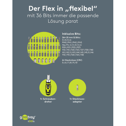 Artikelbild 7 für goobay Bit-Set 77842, 45-tlg., Artikelnummer 779669