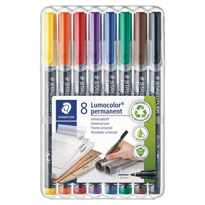 Artikelbild 2 für STAEDTLER Lumocolor Folienstifte-Set farbsortiert permanent, 8 St., Artikelnummer 147827