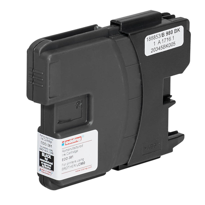Artikelbild 3 für edding EDD-381 schwarz Druckerpatrone kompatibel zu brother LC-980BK, Artikelnummer 283046