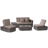 Artikelbild 1 für Garden Pleasure Loungegruppe Alcudia, grau Kunststoff, Metall, 10-teilig, Artikelnummer 231688