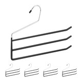 Artikelbild 1 für relaxdays Hosenbügel platzsparend silber, 5 St., Artikelnummer 520864