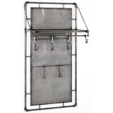 Artikelbild 1 für HAKU Möbel Wandgarderobe 15889 anthrazit Metall 9 Haken 60,0 x 120,0 cm, Artikelnummer 551113