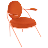 Artikelbild 1 für meet powered by PAPERFLOW Sessel SATURNE rost rosa Kunstleder 70,0 x 73,0 x 88,0 cm, 1 St., Artikelnummer 231652