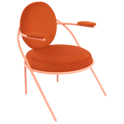 Artikelbild 2 für meet powered by PAPERFLOW Sessel SATURNE rost rosa Kunstleder 70,0 x 73,0 x 88,0 cm, 2 St., Artikelnummer 230908