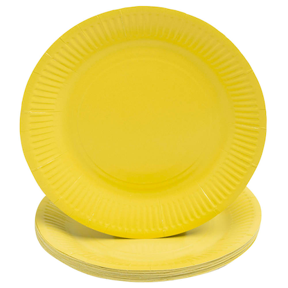 Artikelbild 2 für PROnappe Pappteller gelb Ø 23,0 cm, 20 St., Artikelnummer 345813