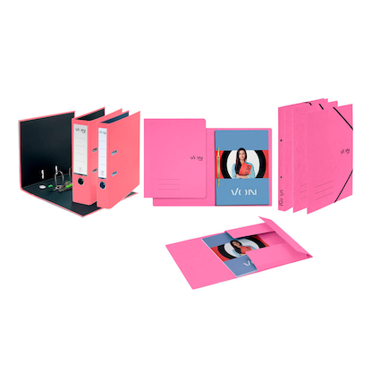 Artikelbild 11 für VON LEITZ Ringbuch 2-Ringe fuchsia 2,5 cm DIN A4, 1 St., Artikelnummer 669851