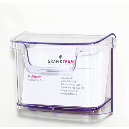 Artikelbild 2 für SIGEL Wandprospekthalter transparent bis 96,0 x 60,0 mm 10,5 x 4,5 x 7,6 cm, 1 St., Artikelnummer 450231