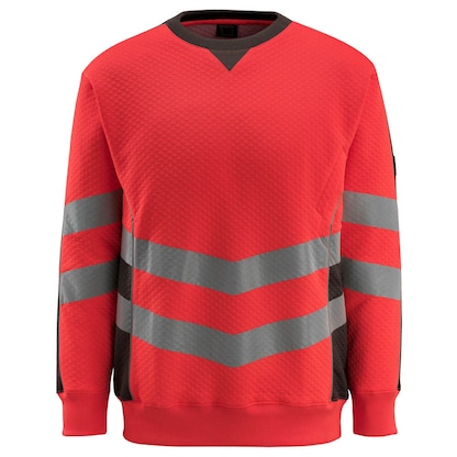 Artikelbild für MASCOT® unisex Warnschutz-Langarmshirt Wigton rot, dunkelanthrazit Größe L, 1 St., Artikelnummer 762075