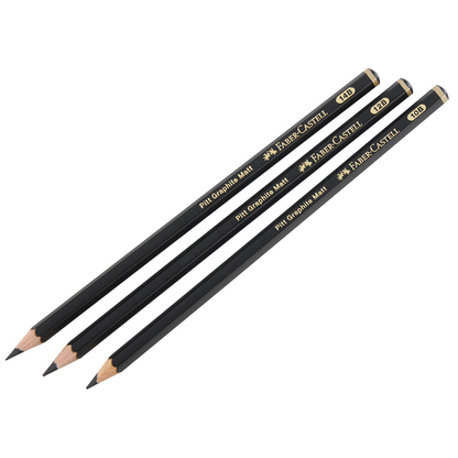 Artikelbild 5 für FABER-CASTELL Pitt Graphite Bleistift-Set B schwarz, 1 Set, Artikelnummer 277789