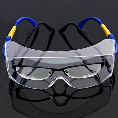 Artikelbild 4 für S&R Schutzbrillen-Set blau, gelb, 1 Set, Artikelnummer 390439