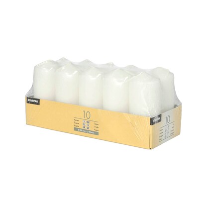 Artikelbild 3 für STARPAK Stumpenkerzen weiß, 10 St., Artikelnummer 683203