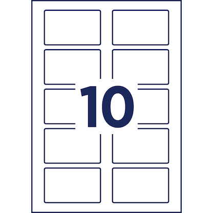 Artikelbild 3 für AVERY Zweckform Namensetiketten J4785-20 weiß 80,0 x 50,0 mm, 20 Blatt, Artikelnummer 563027