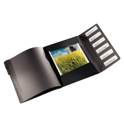 Artikelbild 2 für LEITZ Ordnungsmappe Solid 4569 6 Fächer schwarz, 1 St., Artikelnummer 387922