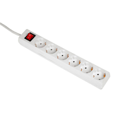 Artikelbild 1 für hama 6-fach Steckdosenleiste mit Schalter 3,0 m weiß, Artikelnummer 190229