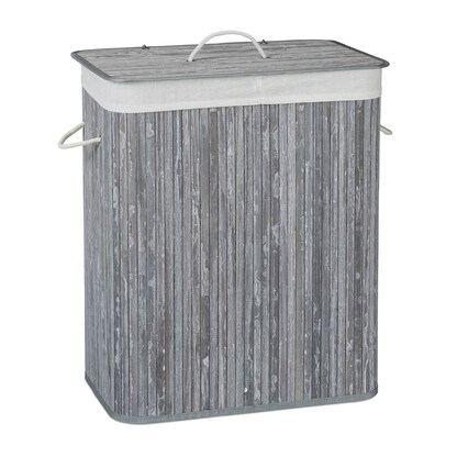 Artikelbild 4 für relaxdays Wäschekorb grau, 1 St., Artikelnummer 393302