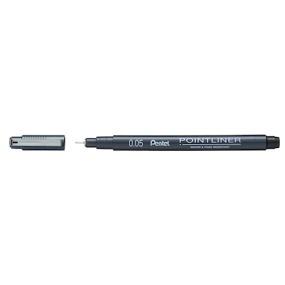 Artikelbild für Pentel Pointliner Fineliner schwarz 0,05 mm, 1 St., Artikelnummer 594327