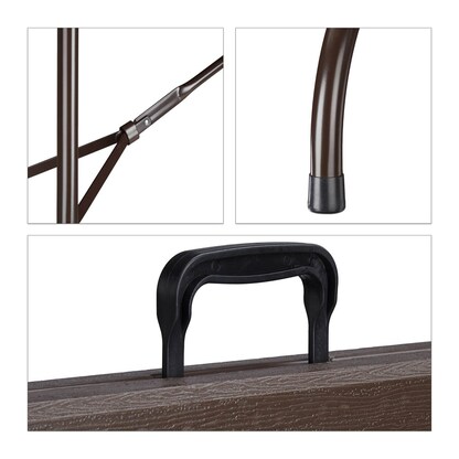 Artikelbild 9 für relaxdays Gartentisch BASTIAN braun rechteckig 180,0 x 74,0 x 73,0 cm, Artikelnummer 771012