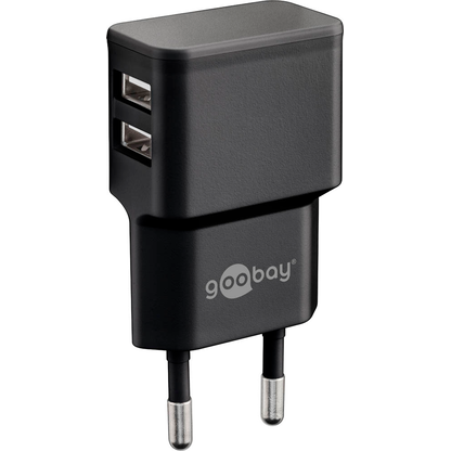 Artikelbild 3 für goobay Ladekabel mit Adapter schwarz, Kabellänge: 1,0 m, 12 Watt, Artikelnummer 788552
