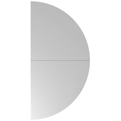 Artikelbild für HAMMERBACHER Anbautisch höhenverstellbar Popular grau, silber halbrund 160,0 x 80,0 x 65,5 - 82,5 cm, Artikelnummer 991962