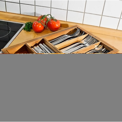 Artikelbild 4 für relaxdays Besteckkasten braun 1 St., Artikelnummer 352052