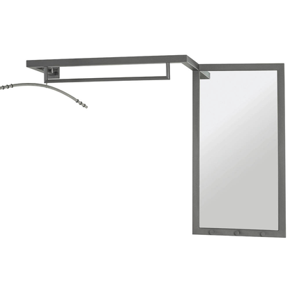 Artikelbild für HAKU Möbel Wandgarderobe 16896 anthrazit Metall 3 Haken 108,0 x 75,0 cm, Artikelnummer 551186